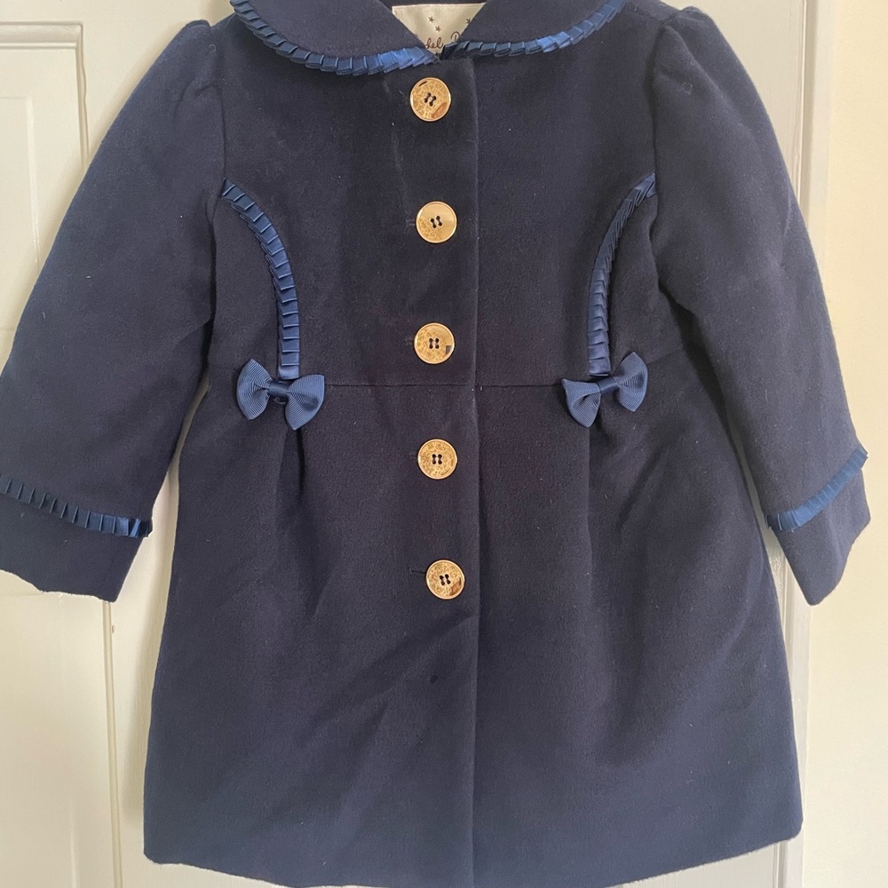 Rachel Riley Navy Blue Coat - Princess Charlotte inspired!